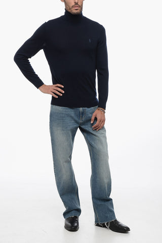 Turtleneck Monochrome Merino Wool Sweater