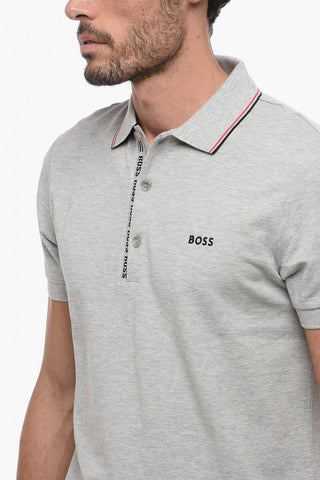 Polo a 3 Bottoni In Cotone Piquet Slim Fit