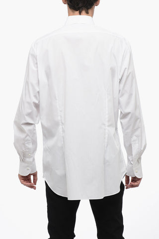 Camicia a Tinta Unita con Collo Francese