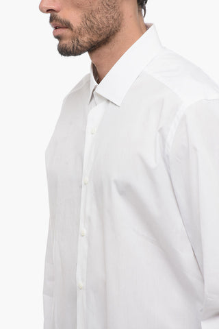 Camicia a Tinta Unita con Collo Francese