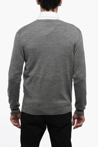 Maglia in Lana con Collo a V