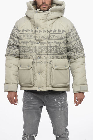 AND WANDER Padded Jacket with Hood
