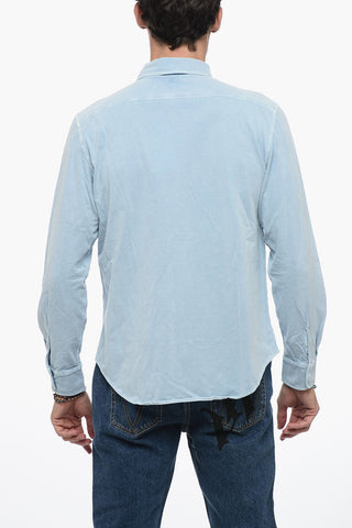 Camicia in Jersey di Cotone con Taschino