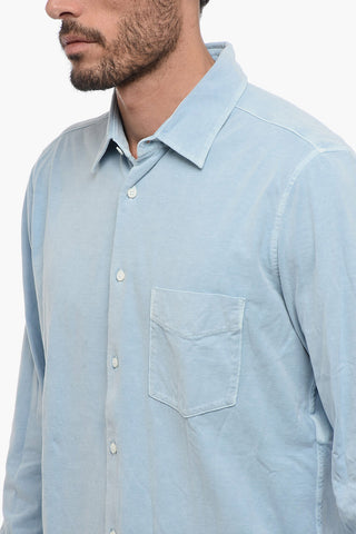 Camicia in Jersey di Cotone con Taschino