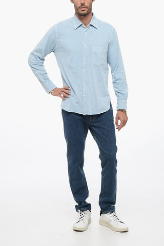 Camicia in Jersey di Cotone con Taschino