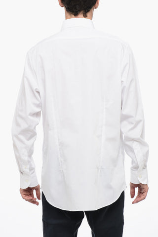 Camicia a Tinta Unita con Collo Francese