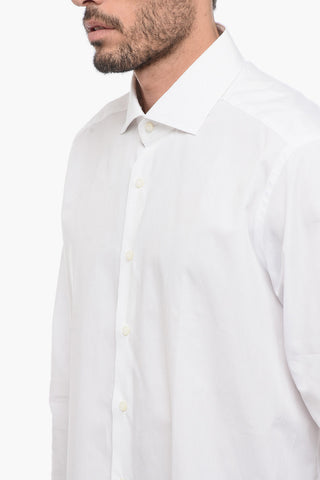 Camicia a Tinta Unita con Collo Francese