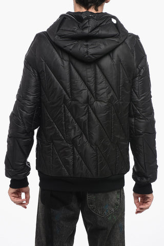 DRKSHDW Hooded GIMP Quilted Jacket