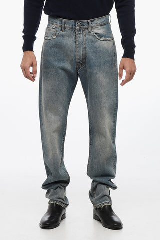 Délavé Denims with Distressed Detail