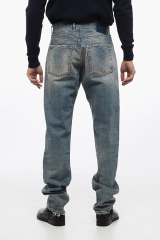 Délavé Denims with Distressed Detail