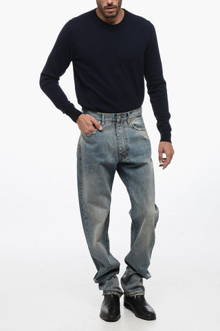 Délavé Denims with Distressed Detail