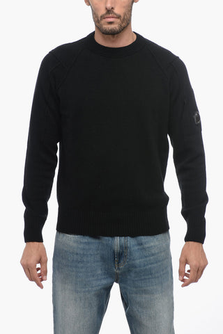 Wool SEA ISLAND Sweater with Visible Stitching