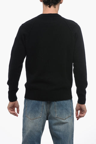 Wool SEA ISLAND Sweater with Visible Stitching