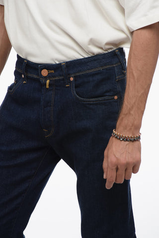 Dark Wash Jeans with Visible Stiching 17,5cm