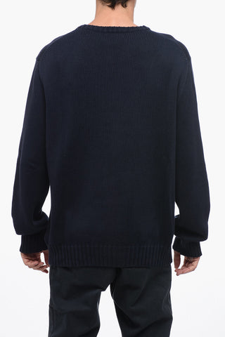 Pullover Relaxed Fit con Bandiera Americana