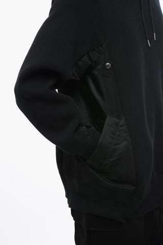 Hoodie Sweatshirt with Nylon Inserts
