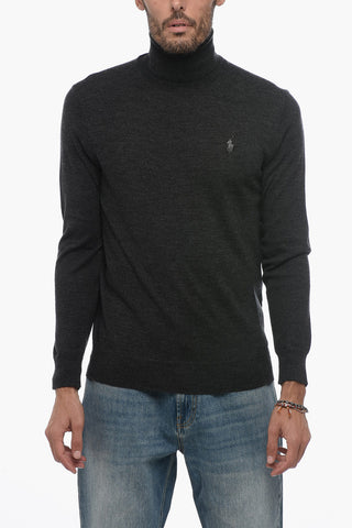 Turtleneck Monochrome Merino Wool Sweater