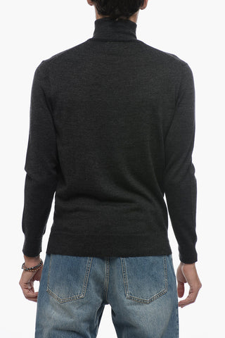 Turtleneck Monochrome Merino Wool Sweater