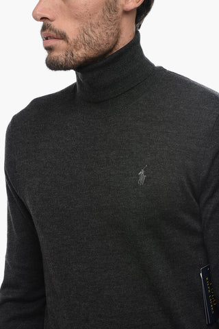 Turtleneck Monochrome Merino Wool Sweater