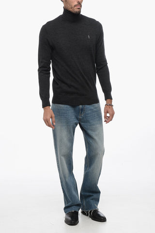 Turtleneck Monochrome Merino Wool Sweater