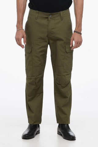 Pantaloni Cargo a Quadri Rip Stop