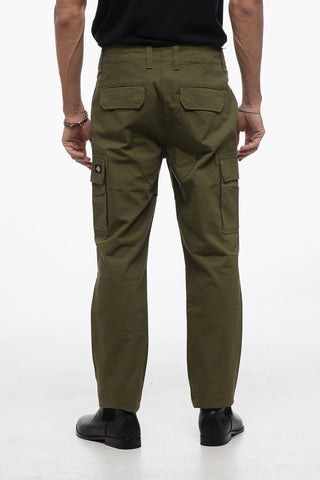 Pantaloni Cargo a Quadri Rip Stop