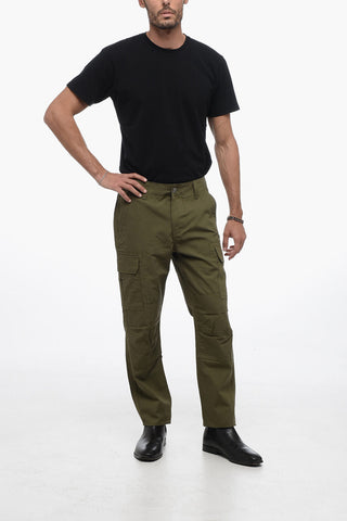Pantaloni Cargo a Quadri Rip Stop
