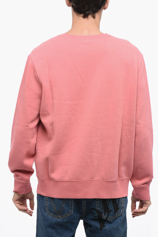POLO SPORT Crew Neck Fleece Cotton Sweatshirt with Print