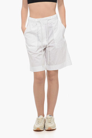 Drawstringed Nylon Shorts