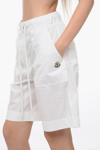 Drawstringed Nylon Shorts