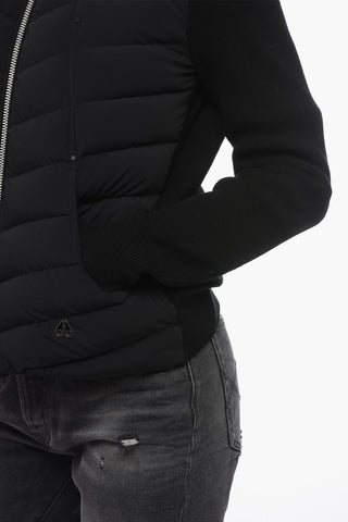 Quilted VALENCIA Down-Jacket with Knitted Slevees