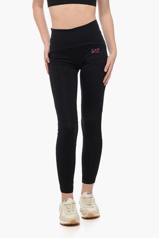 EA7 Leggings in Tessuto Tecnico con Tasca Posteriore