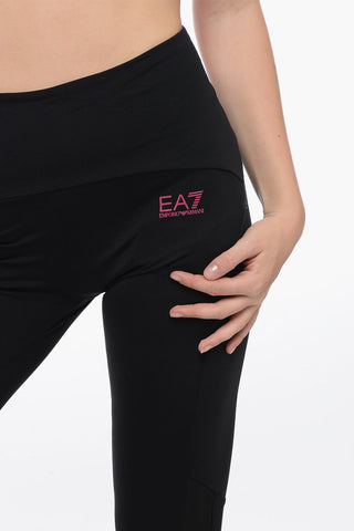 EA7 Leggings in Tessuto Tecnico con Tasca Posteriore