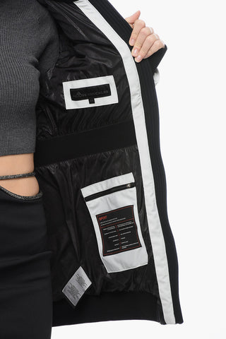 Quilted Down-Jacket with Drawstringed Waist