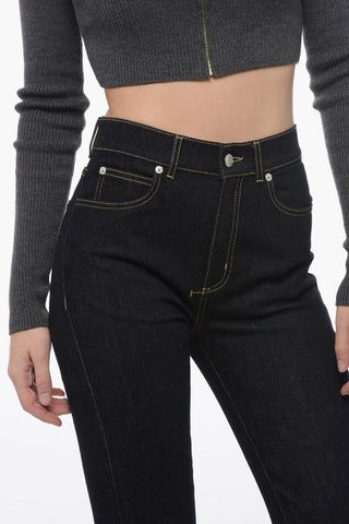 Flared Denims with Contrasting Stitchies