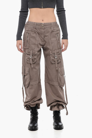Utility Cargo ABIGAIL Pants with Lace-Up Hem