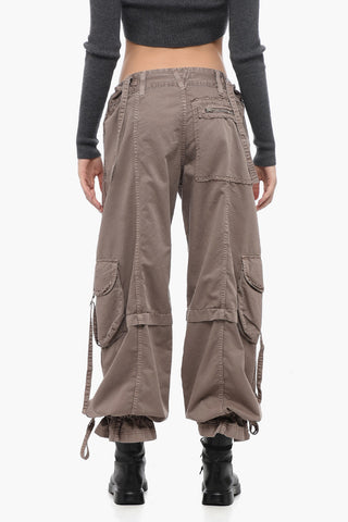 Utility Cargo ABIGAIL Pants with Lace-Up Hem