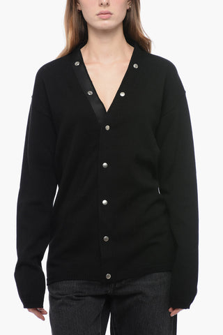 LUXOR Wool Cardigan with Button Detail