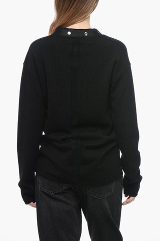 LUXOR Wool Cardigan with Button Detail