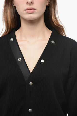 LUXOR Wool Cardigan with Button Detail