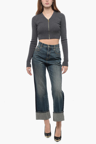 Delavè Denims with Turn-Up Hem
