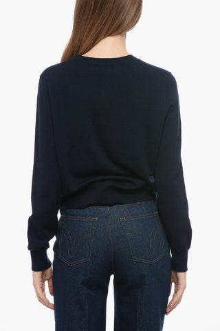 Solid Color Wool an Cashmere LIME Cardigan