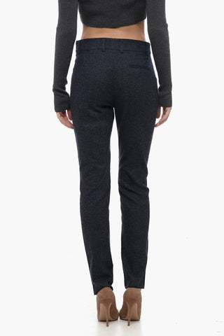 EMPORIO Herringbone Wool Blend Chinos Pants