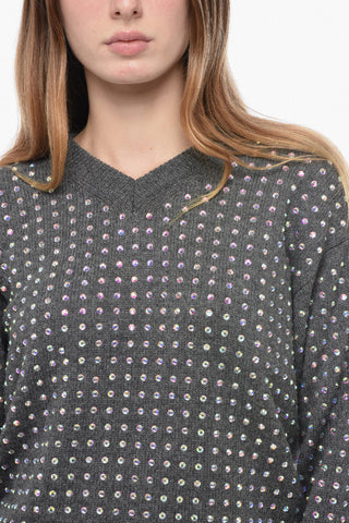 Pullover UTA in Lana con Applicazione Stass
