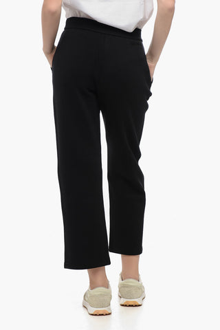 S Joggers in Cotone Stretch con Logo Ricamato