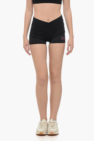 EA7 Shorts aus Tech-Gewebe mit aufgedrucktem Logo