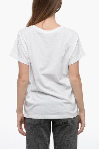 EMPORIO Crew Neck ATTITUDE T-Shirt with Ton sur Ton Logo
