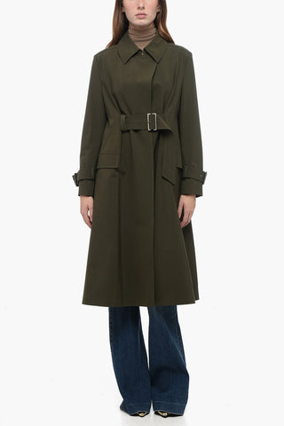 Cool Wool Trench with Buckle Detail