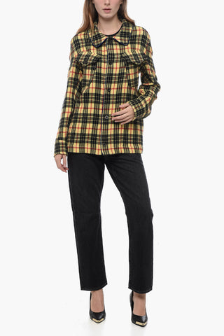 Overshirt im Tartan-Karo aus Wolle