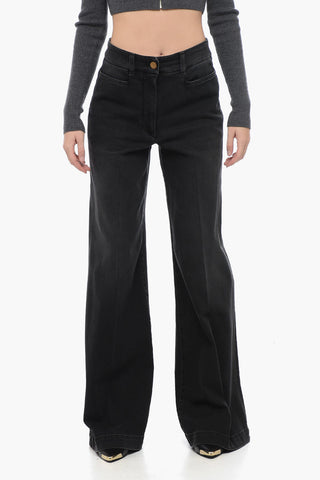 Jeans ARIELLE in Denim Stretch a Gamba Ampia 40cm